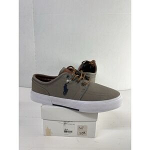 Polo Ralph Lauren Men's Faxon Sneakers Size US 7M Grey Fabric/Navy